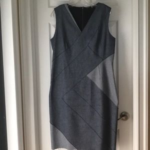 Elie Tahari  Denim Judith Shift Dress NWOT